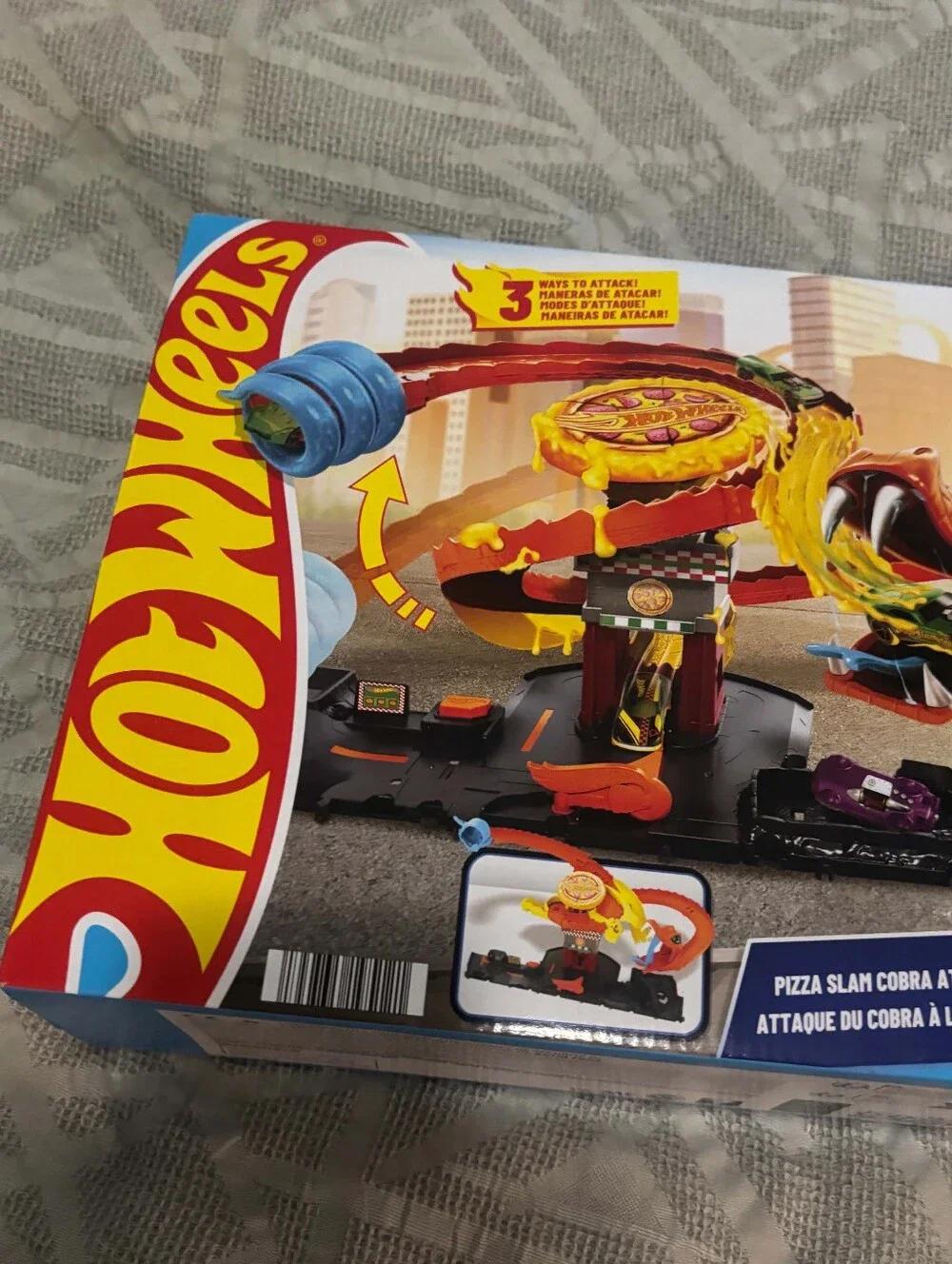 Hot Wheels City Pizza Slam Cobra Attack Play Set Brand New
